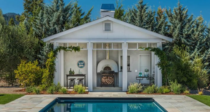 Modern Farmhouse pool and pool house