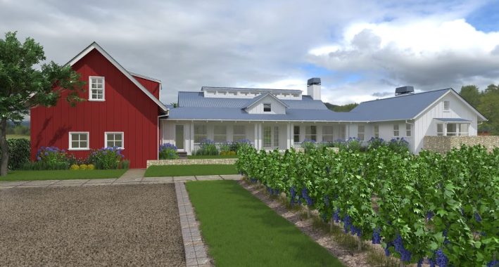 Modern Farmhouse artist's rendering front view